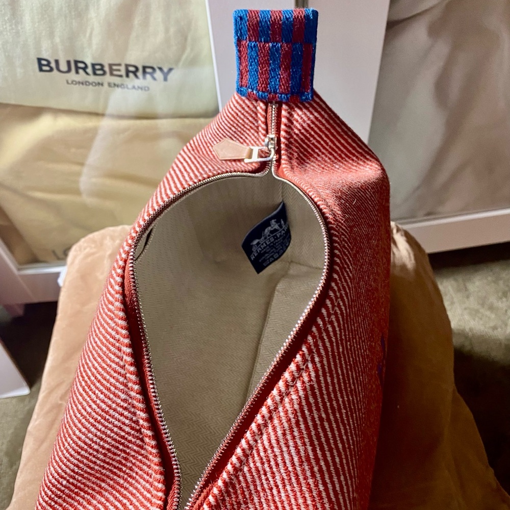 ❤️ HERMES LIMITED EDITION RANK SA CANVAS BRIDE-A-BRAC POUCH stripe by: Hermes - Picture 7 of 11
